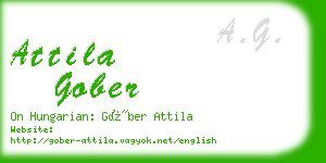 attila gober business card